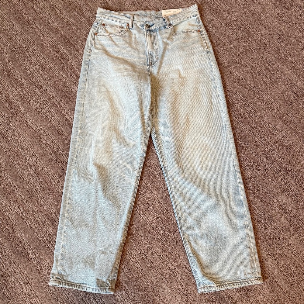 NWT American Eagle High Rise Baggy Straight Jeans